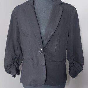 Black Cropped Blazer Size Large
